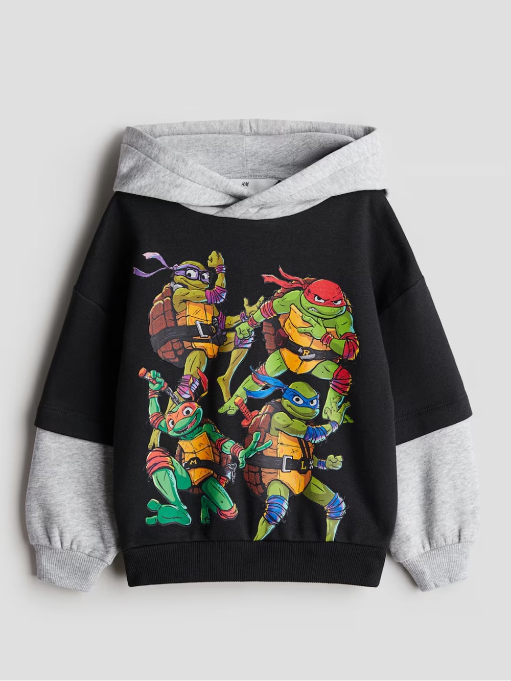 H&M Kid’s Hooded Ninja Turtle Graphic Sweatshirt